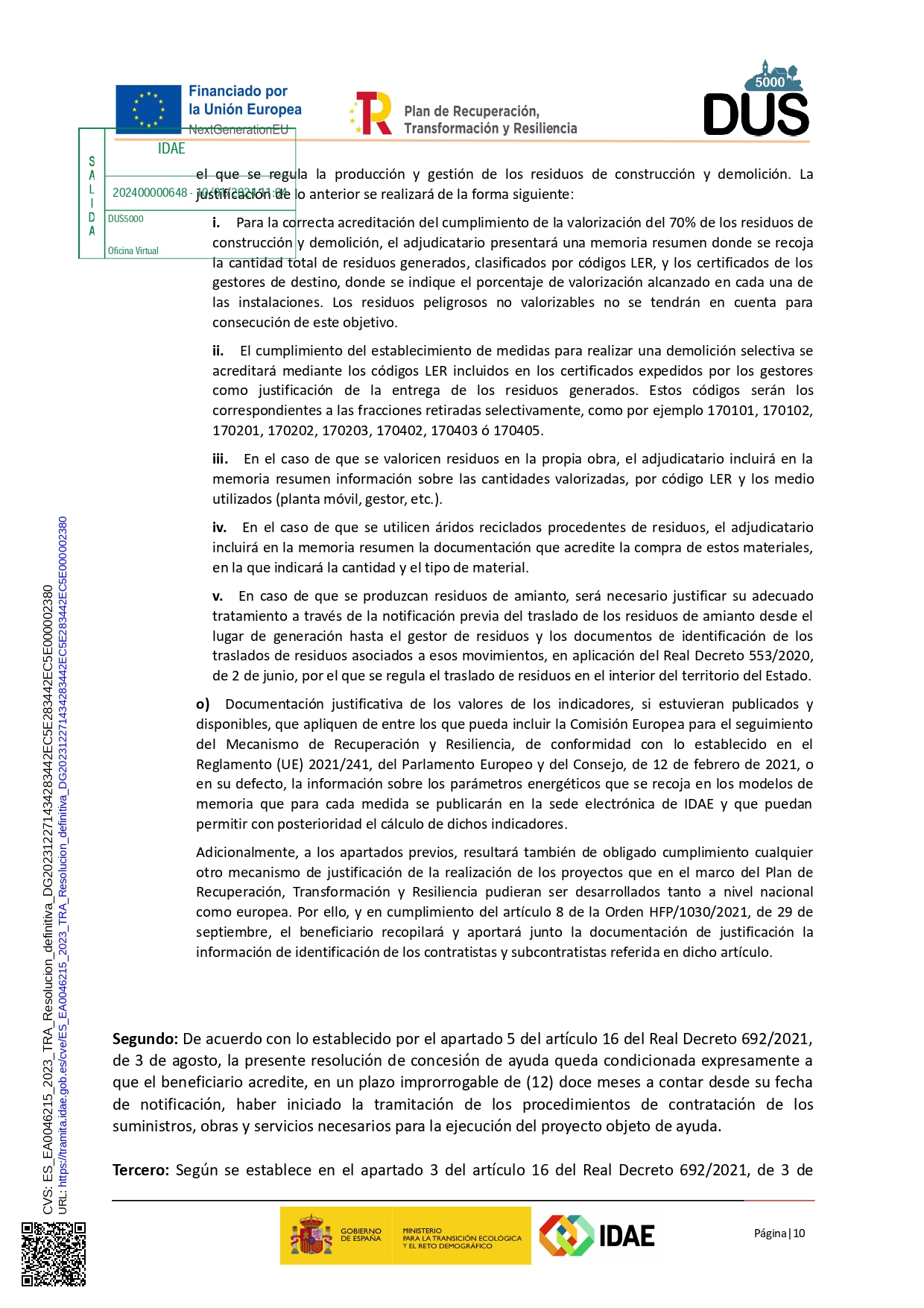 RESOLUCION IDAE 10/01/2024 CONCESION SUBVENCION (10)
